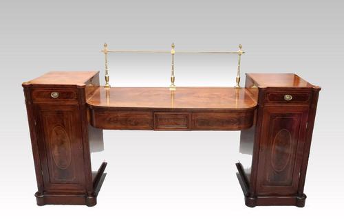 Georgian Figured Mahogany Pedestal Sideboard (1 of 13) Georgian Figured Mahogany Pedestal Sideboard (1 of 13)