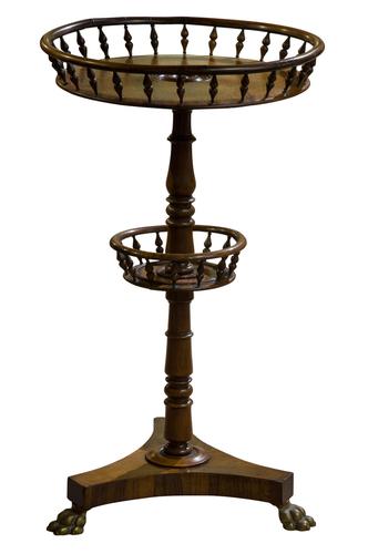 Victorian Circular Rosewood Torchere (1 of 5) Victorian Circular Rosewood Torchere (1 of 5)