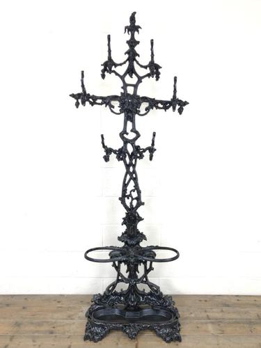 Victorian Coalbrookdale Cast Iron Hall Stand (1 of 11)