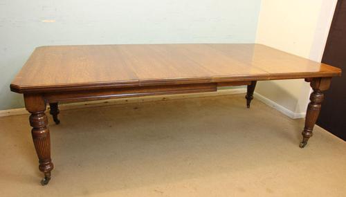 Antique Victorian Oak Extending Dining Table Eight to Ten Seater (1 of 14)