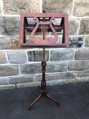 Antique Mahogany Music Duet Stand (1 of 10)