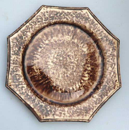 Whieldon - Staffordshire Pottery Tortoiseshell Octagonal Plate c.1765 (1 of 5) Whieldon - Staffordshire Pottery Tortoiseshell Octagonal Plate c.1765 (1 of 5)