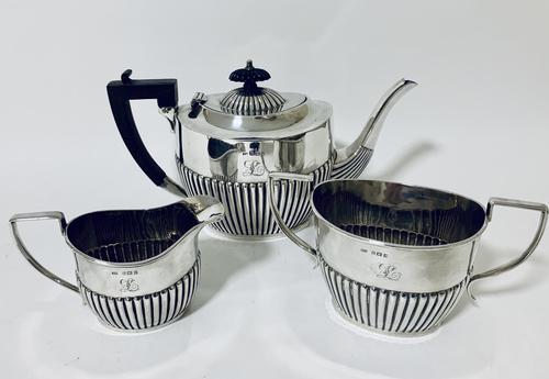 Antique Solid Sterling Silver Three Piece Tea Set Service (1 of 23) Antique Solid Sterling Silver Three Piece Tea Set Service (1 of 23)