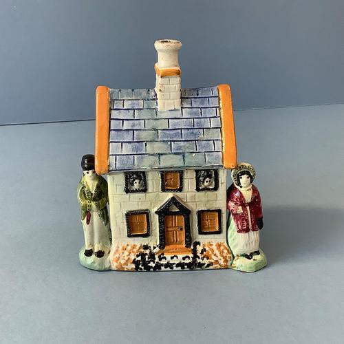 Antique Early 19th Century Prattware Money Box (1 of 5) Antique Early 19th Century Prattware Money Box (1 of 5)