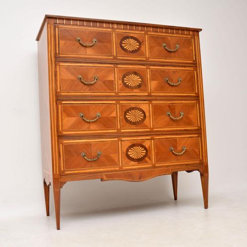 Antique Neoclassical Style Inlaid Marquetry Chest of Drawers (1 of 11)