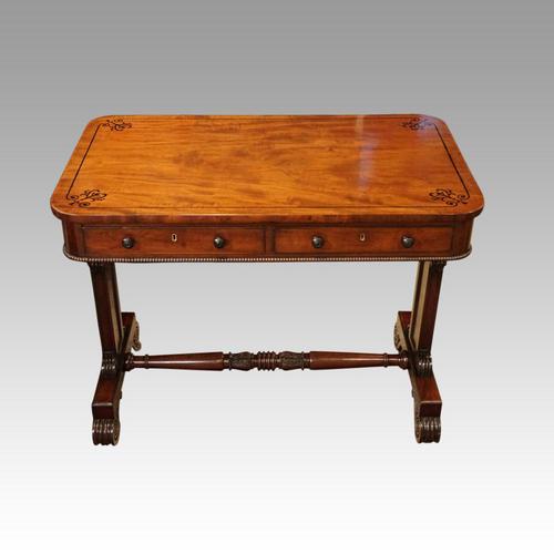 Regency Mahogany Small Library Table (1 of 10)