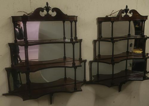 Rare Matching Pair of Victorian Wall Shelves (1 of 9) Rare Matching Pair of Victorian Wall Shelves (1 of 9)