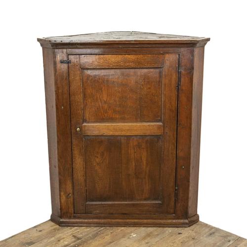 Antique Oak Hanging Corner Cupboard (1 of 10) Antique Oak Hanging Corner Cupboard (1 of 10)
