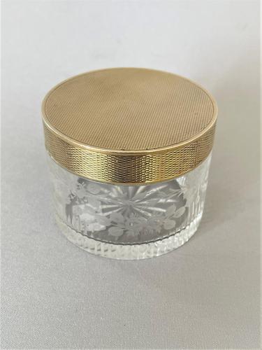 A Delightful Asprey & Co Silver Gilt Vanity Jar (1 of 4)