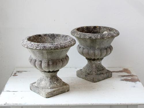 Vintage French Composite Stone Urns by Grandon Fres (1 of 5)