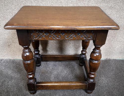 Solid Oak Stool / Occasional Table (1 of 9)