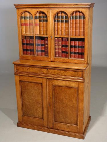 Beautifully Made Late 19th Century Oak & Burr Oak Small Bookcase Cabinet (1 of 4) Beautifully Made Late 19th Century Oak & Burr Oak Small Bookcase Cabinet (1 of 4)