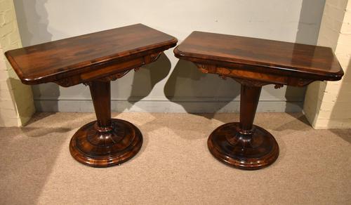 19th Century Rosewood Card Tables (1 of 10)