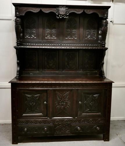 Early 18th Century Carved Oak Buffet Sideboard Dresser (1 of 14)