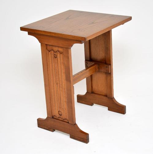 Antique Arts & Crafts  Elm Writing Table (1 of 8)