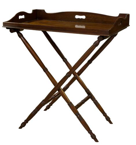 19th Century Mahogany Butler's Tray on Stand (1 of 6) 19th Century Mahogany Butler's Tray on Stand (1 of 6)