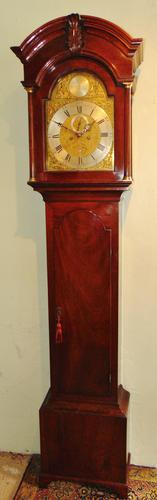 Scottish Georgian Cuban Mahogany Longcase Clock (1 of 10)