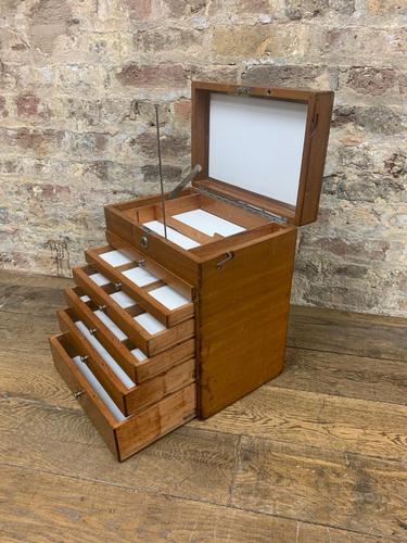 Mahogany Dentist Cabinet with Chrome Handle (1 of 9)