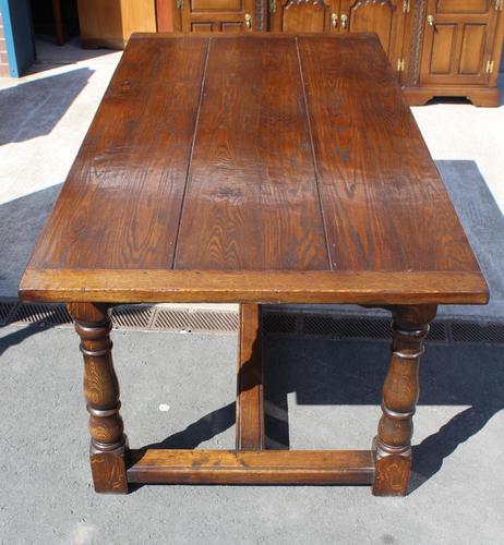 1960's Heavy Oak Refectory Table (1 of 6)