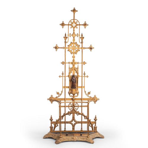Complex Mid 19th Century Cast Iron Hall / Stick Stand (1 of 8) Complex Mid 19th Century Cast Iron Hall / Stick Stand (1 of 8)