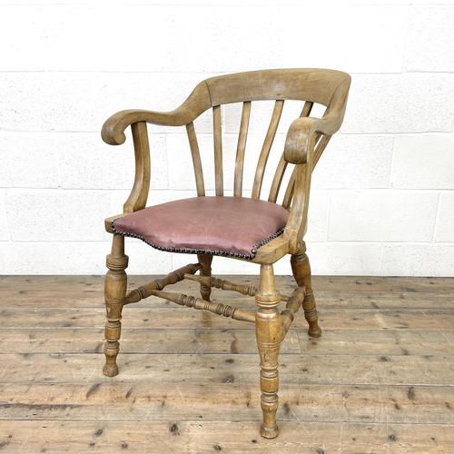 Early 20th Century Beech Smoker’s Bow Chair (1 of 8)