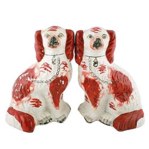 Pair of Victorian Staffordshire Dogs (1 of 8) Pair of Victorian Staffordshire Dogs (1 of 8)
