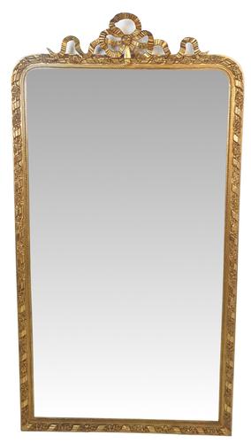 19th Century Gilt Framed Tall Hall or Pier Mirror (1 of 2) 19th Century Gilt Framed Tall Hall or Pier Mirror (1 of 2)