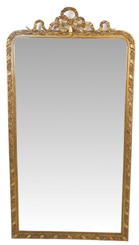 19th Century Gilt Framed Tall Hall or Pier Mirror (1 of 2)