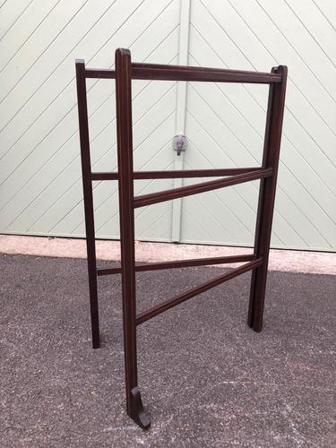 Edwardian Inlaid Mahogany Folding Clothes Towel Rail (1 of 7)