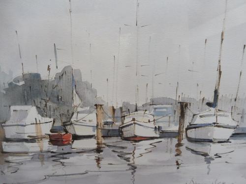 Watercolour The Moorings Listed Artist Diana Scott (1 of 10) Watercolour The Moorings Listed Artist Diana Scott (1 of 10)