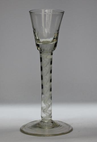 Georgian, English, Double Series Opaque Twist Stem Cordial Glass (1 of 3) Georgian, English, Double Series Opaque Twist Stem Cordial Glass (1 of 3)