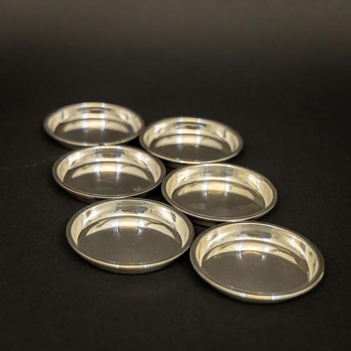 Set of 6 Asprey & Co Silver Coasters (1 of 9)