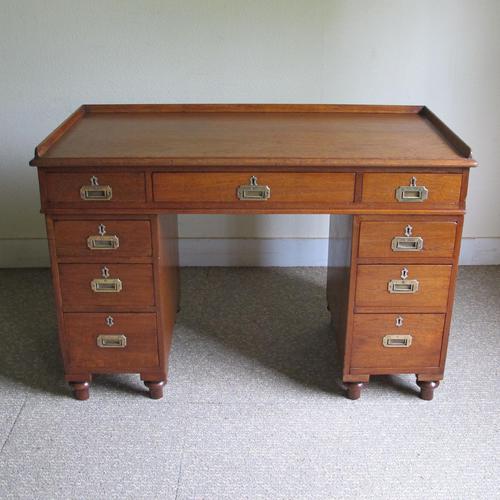 Teak Pedestal Desk (1 of 10) Teak Pedestal Desk (1 of 10)