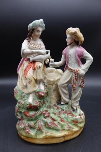 Well Modelled Late 19th Century Staffordshire Double Figure (1 of 6) Well Modelled Late 19th Century Staffordshire Double Figure (1 of 6)