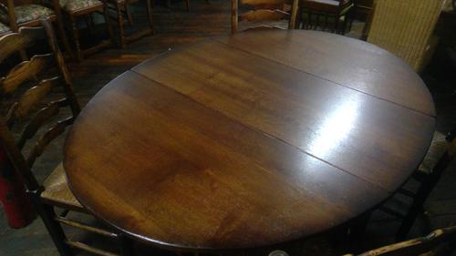 Titmarsh & Goodwin Oak Gateleg Table with 4 Ladder-backed Chairs (1 of 4) Titmarsh & Goodwin Oak Gateleg Table with 4 Ladder-backed Chairs (1 of 4)
