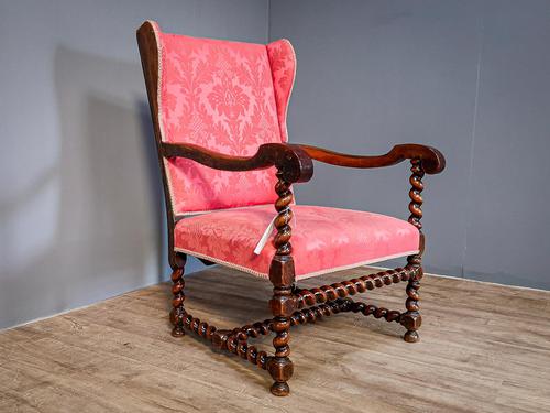 Charles II Period Winged Armchair (1 of 8) Charles II Period Winged Armchair (1 of 8)