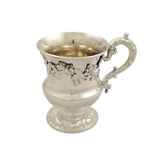 Antique William IV Sterling Silver Christening Mug 1833 (1 of 9)