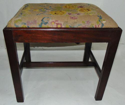 Georgian Cuban Mahogany Dressing Stool (1 of 5)