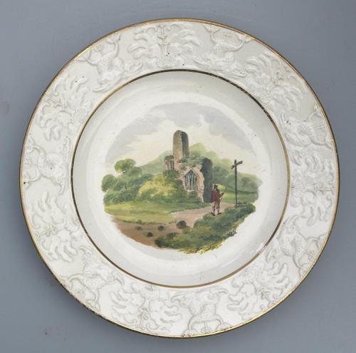 Good Staffordshire Pottery Painted Hand Painted Plate by Wilson c.1810 (1 of 6)