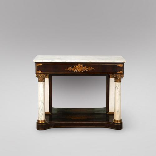 A Mahogany Console Table with Marble Top (1 of 5) A Mahogany Console Table with Marble Top (1 of 5)