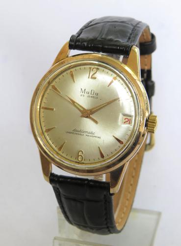 Gents 1950s MuDu Doublematic Wrist Watch (1 of 4)