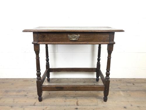 Early 18th Century Joined Oak Side Table (1 of 8)