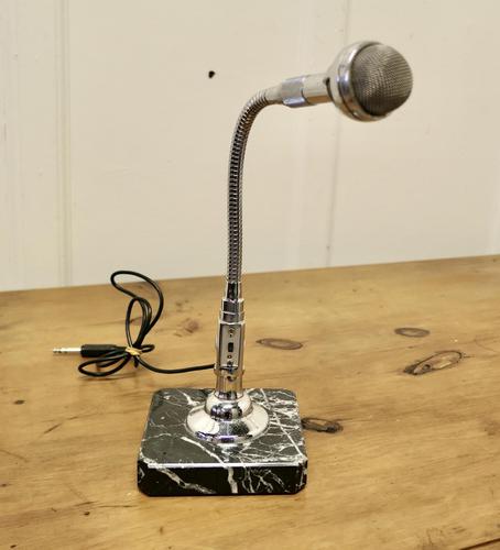 Classic Retro Chrome Mike by Bouyer Set on a Marble Table Stand (1 of 6) Classic Retro Chrome Mike by Bouyer Set on a Marble Table Stand (1 of 6)