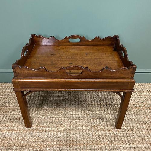 Georgian Mahogany Antique Coffee Table (1 of 6)