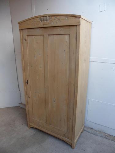 Arts & Crafts Pine 1 Door Storage / Linen Cupboard to wax / paint (1 of 8)