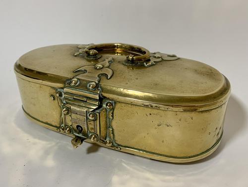 Antique Eastern Brass Dowry Box (1 of 11)