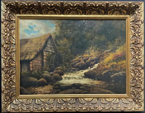 H Sinclair Jackson Superb 19th Century Watermill Landscape Oil Painting (1 of 14) H Sinclair Jackson Superb 19th Century Watermill Landscape Oil Painting (1 of 14)