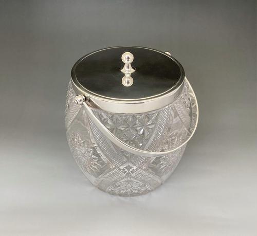 Superb Silver Mounted Victorian Biscuit Barrel (1 of 7)