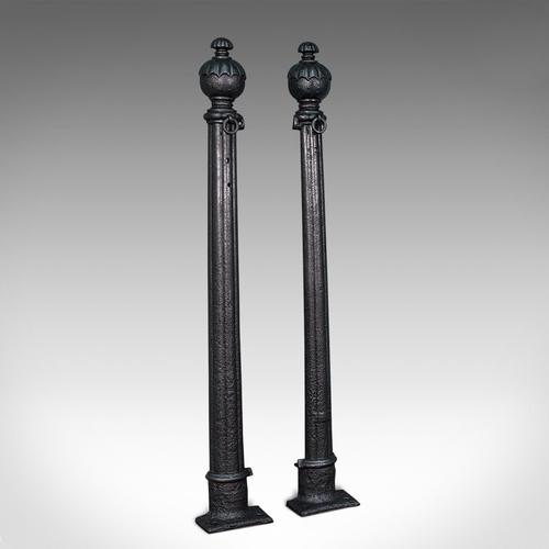 Pair of Antique Stable Yard Hitching Posts, Equestrian, Architectural, Georgian (1 of 10)