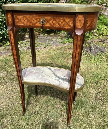 Small Fine Quality Parquetry and Marquetry Side Table (1 of 7)